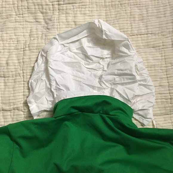 Nike FIT DRY Reversible Windbreaker Jacket White & Green Teen's XL 16-18 RN56323 - Picture 10 of 13